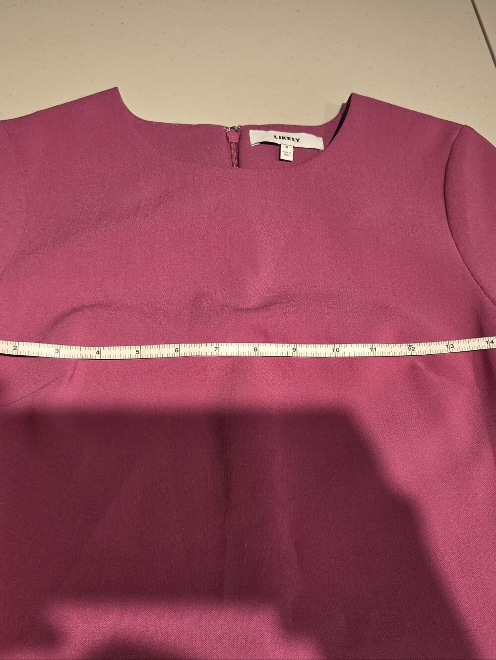 Likely Raspberry Manhattan Short Sleeve Sheath Dress - Picture 5 of 5
